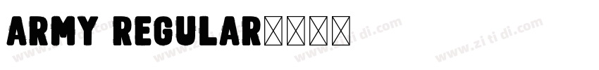 ARMY REGULAR字体转换